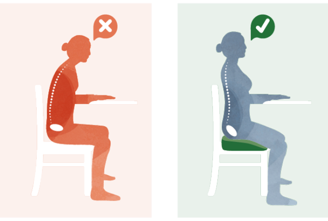 Rückenschmerzen Adé: Wie sinnvoll sind ergonomische Sitzkissen